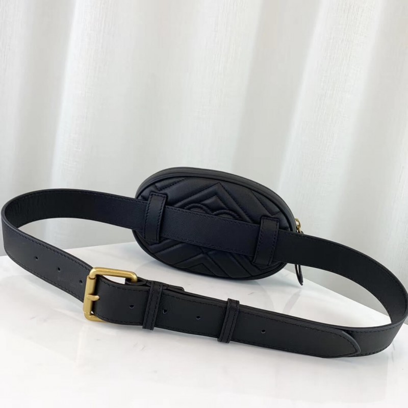 Replica Gucci Gg Marmont Matelasse Leather Belt Bag 476434 - Image 8