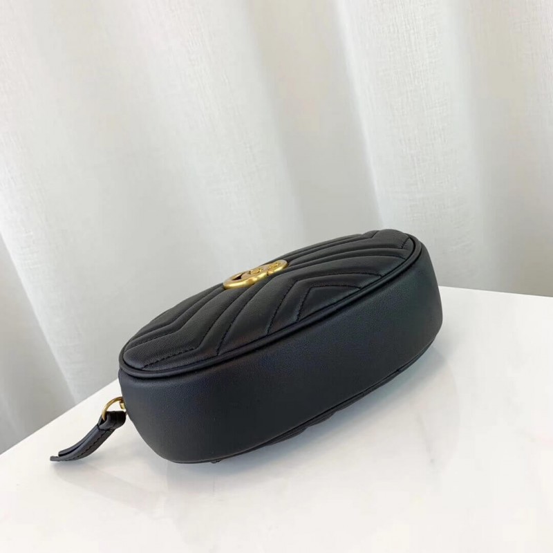 Replica Gucci Gg Marmont Matelasse Leather Belt Bag 476434 - Image 10