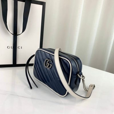 Alternative view of Replica Gucci Gg Marmont Matelasse Mini Bag 448065 Blue