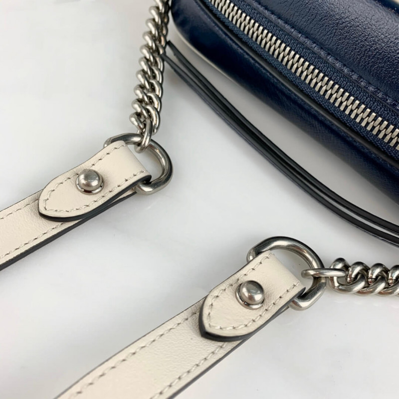 Replica Gucci Gg Marmont Matelasse Mini Bag 448065 Blue - Image 6