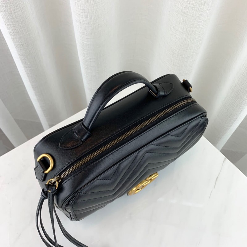 Replica Gucci Gg Marmont Matelasse Top Handle Bag 498100 - Image 6
