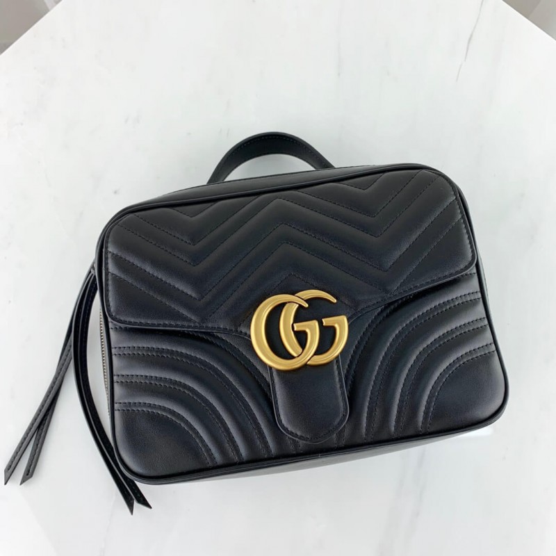 Replica Gucci Gg Marmont Matelasse Top Handle Bag 498100 - Image 7