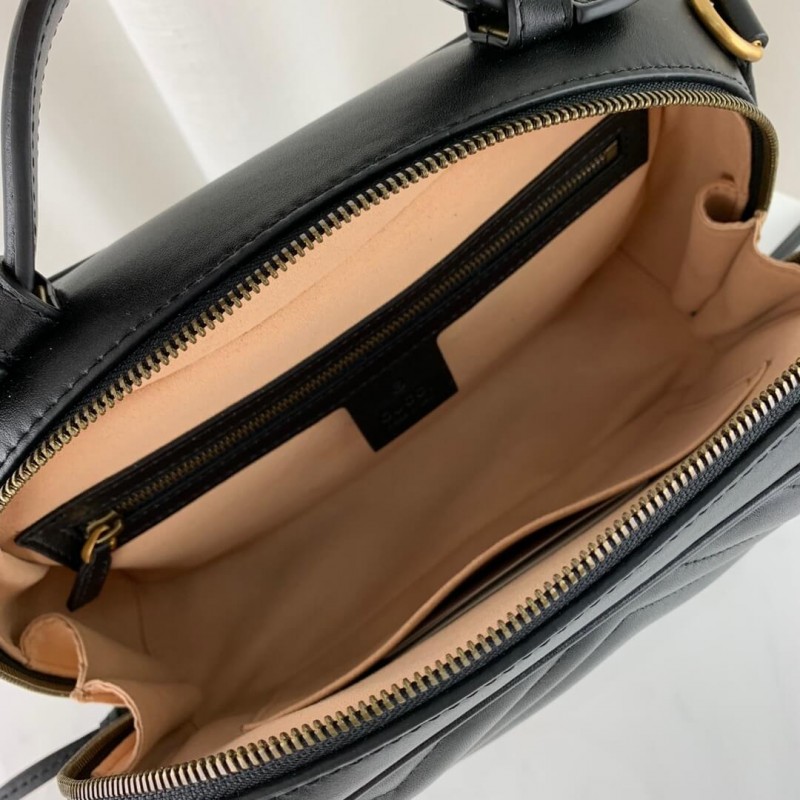 Replica Gucci Gg Marmont Matelasse Top Handle Bag 498100 - Image 10