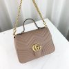 Best Replicas Bags - Gucci GG Marmont Matelasse Top Handle Bag 498110 Best Louis Vuitton LV Replica Bags On Sales