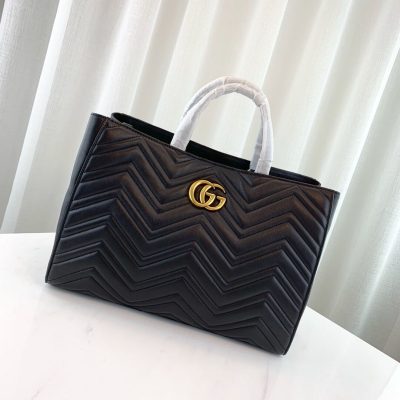 Alternative view of Replica Gucci Gg Marmont Medium Matelasse Top Handle Bag 443505