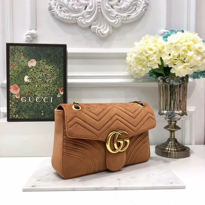 Replica Gucci Gg Marmont Medium Velvet Shoulder Bag 443496 - Image 3