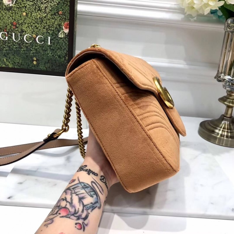 Replica Gucci Gg Marmont Medium Velvet Shoulder Bag 443496 - Image 6