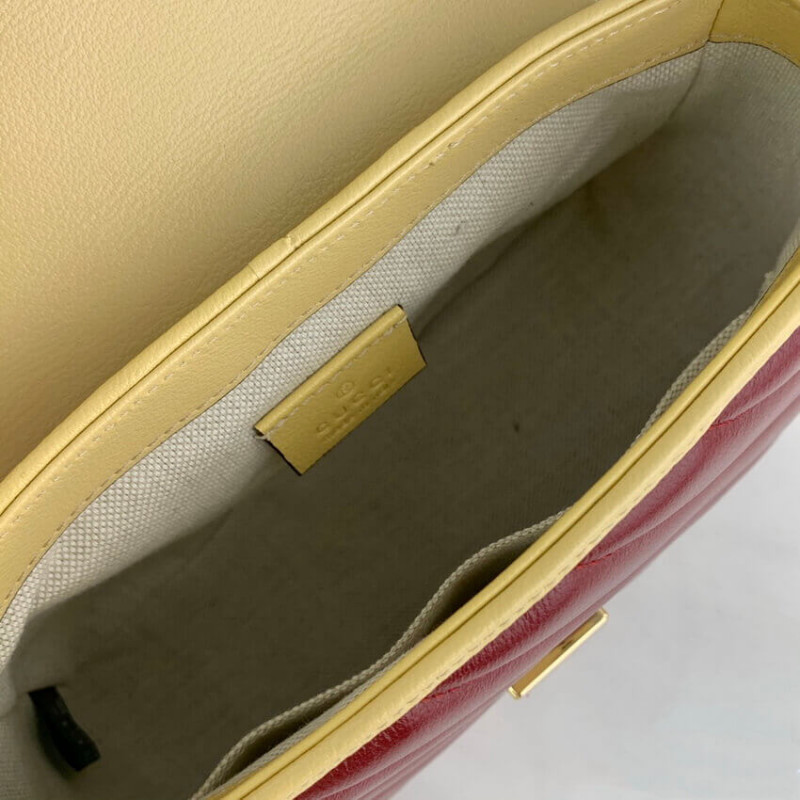Replica Gucci Gg Marmont Mini Bag 583571 Blue And Red Leather - Image 10