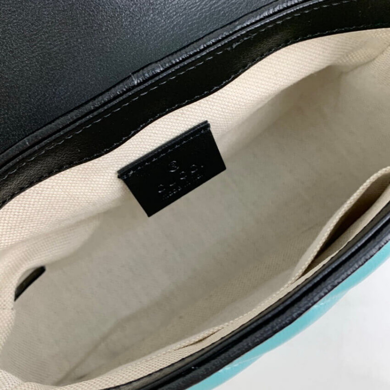 Replica Gucci Gg Marmont Mini Bag 583571 Butter And Pastel Blue Leather - Image 11