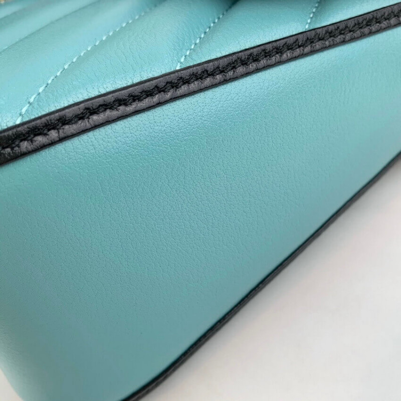 Replica Gucci Gg Marmont Mini Bag 583571 Butter And Pastel Blue Leather - Image 8