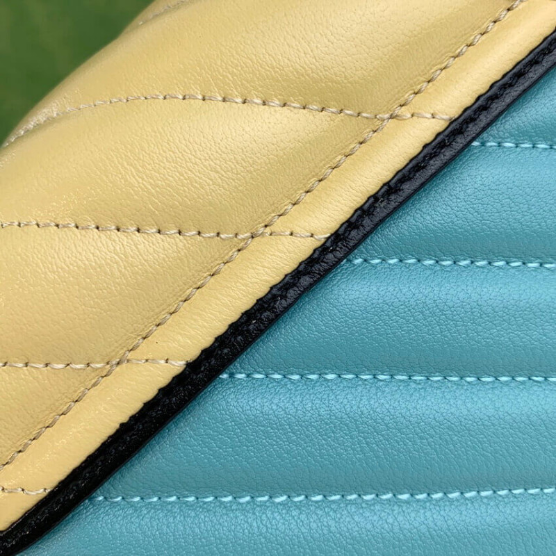 Replica Gucci Gg Marmont Mini Bag 583571 Butter And Pastel Blue Leather - Image 9
