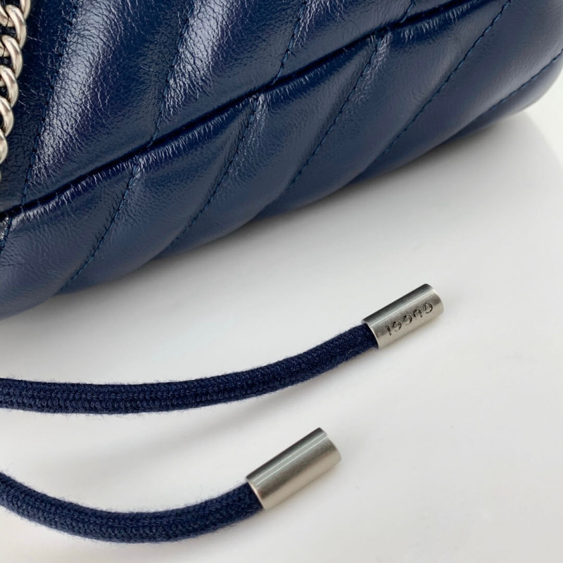 Replica Gucci Gg Marmont Mini Bucket Bag 573817 Blue - Image 8