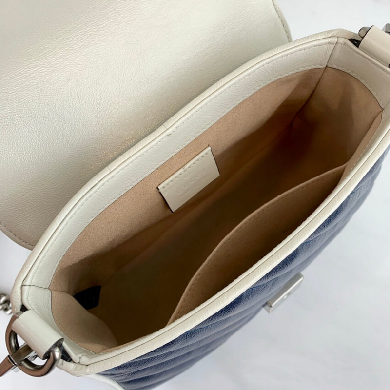 Replica Gucci Gg Marmont Mini Top Handle Bag 583571 Blue - Image 10