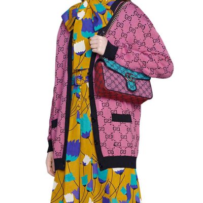 Alternative view of Replica Gucci Gg Marmont Multicolour Small Shoulder Bag 443497