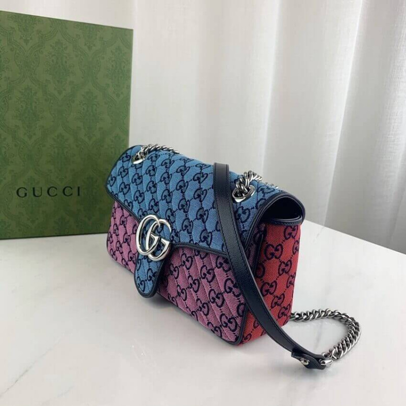 Replica Gucci Gg Marmont Multicolour Small Shoulder Bag 443497 - Image 6