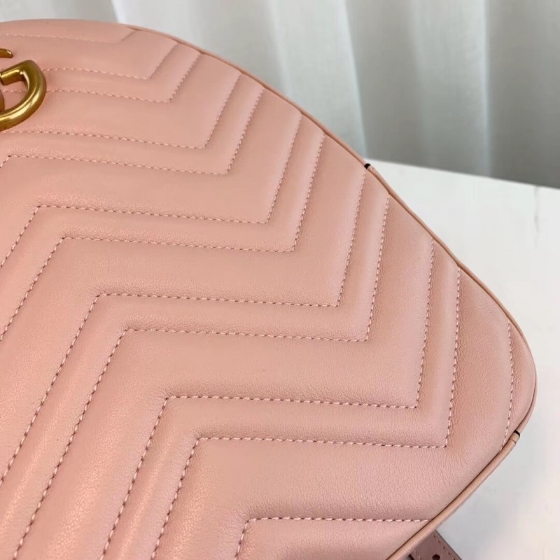 Replica Gucci Gg Marmont Quilted Leather Backpack 476671 - Image 6
