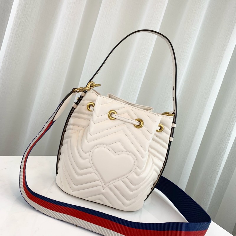 Replica Gucci Gg Marmont Quilted Leather Bucket Bag 476674 - Image 3
