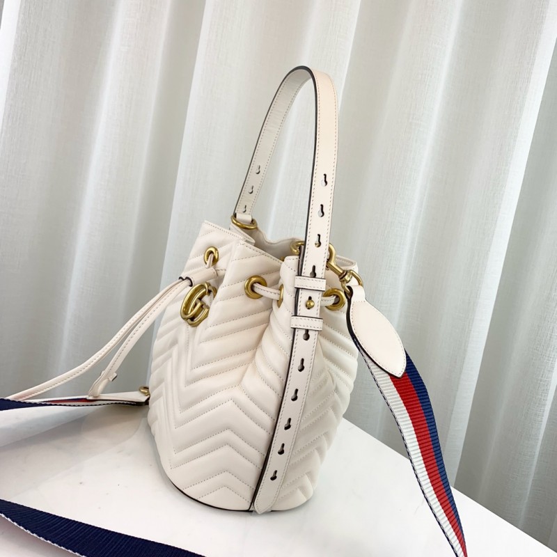 Replica Gucci Gg Marmont Quilted Leather Bucket Bag 476674 - Image 4