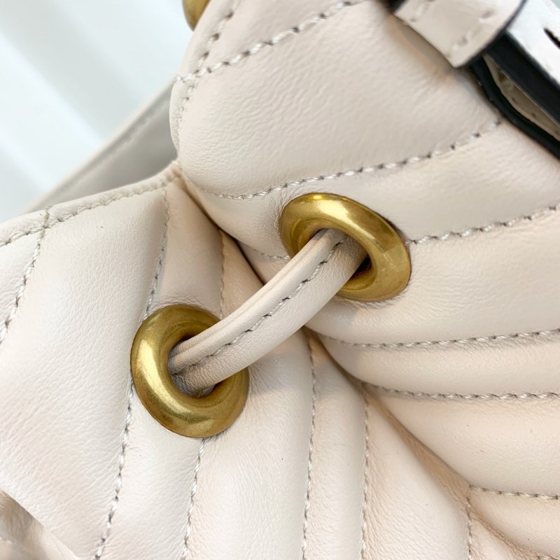 Replica Gucci Gg Marmont Quilted Leather Bucket Bag 476674 - Image 6