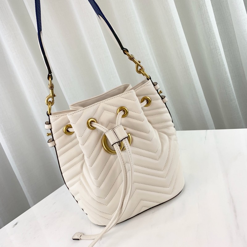 Replica Gucci Gg Marmont Quilted Leather Bucket Bag 476674 - Image 8