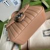 Best Replicas Bags - Gucci GG Marmont Rose Beige Matelasse Leather Mini Top Handle Bag 583571 Top Quality Louis Vuitton LV Replica Bags On Sales