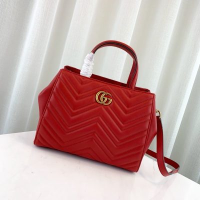 Alternative view of Replica Gucci Gg Marmont Small Matelasse Top Handle Bag 448054