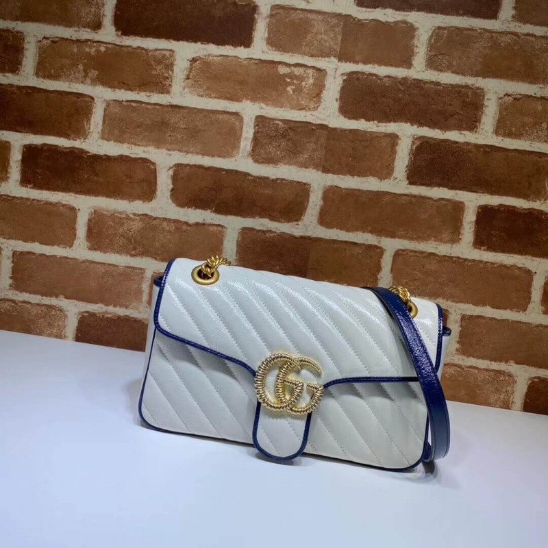Replica Gucci Gg Marmont Small Shoulder Bag 443497 White - Image 2