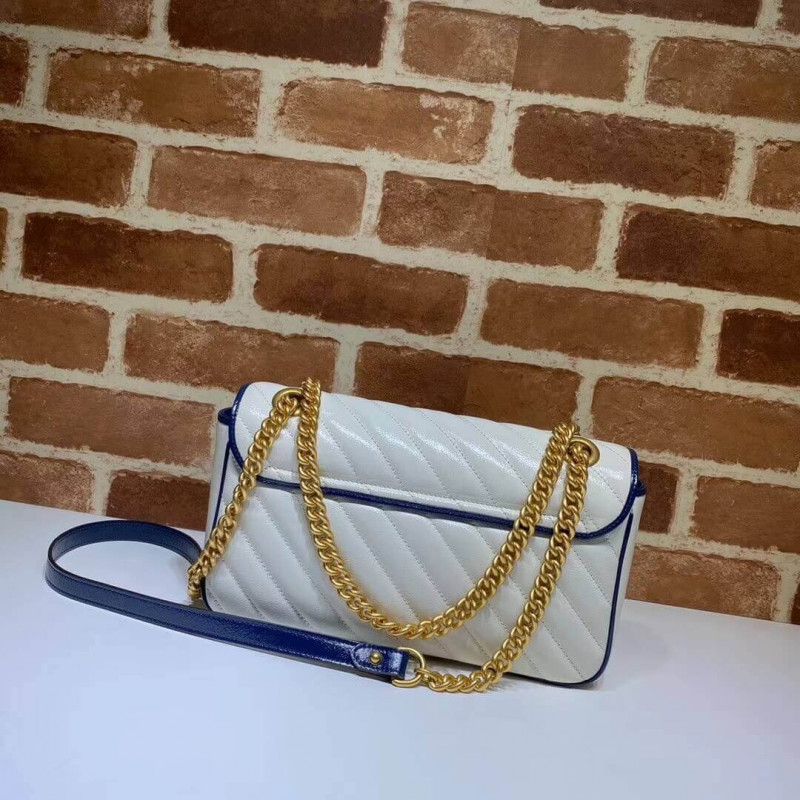 Replica Gucci Gg Marmont Small Shoulder Bag 443497 White - Image 4