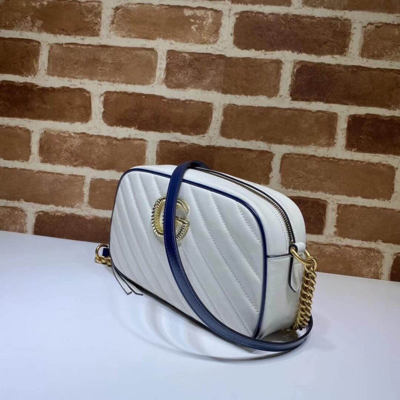 Replica Gucci Gg Marmont Small Shoulder Bag 447632 White - Image 3