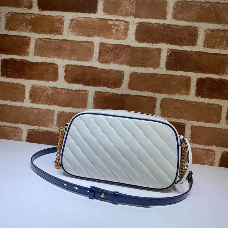 Replica Gucci Gg Marmont Small Shoulder Bag 447632 White - Image 4