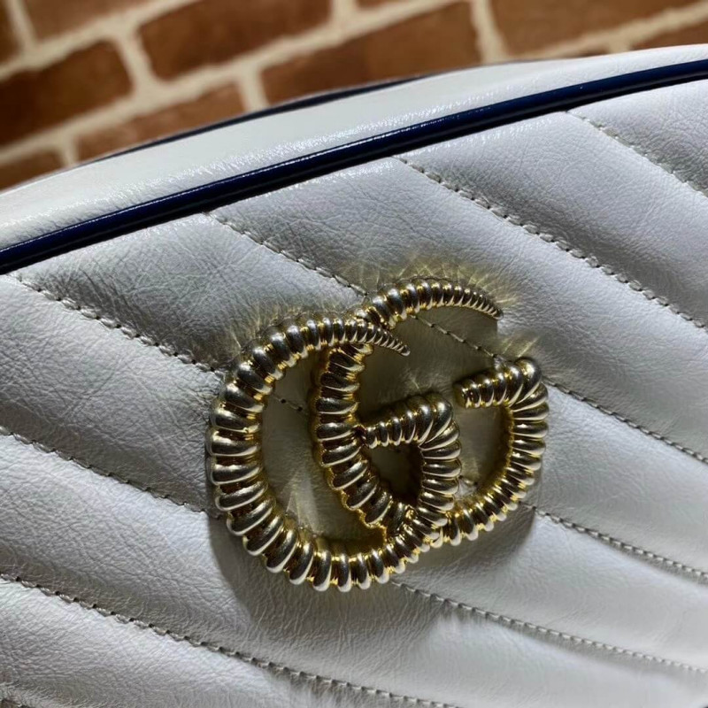 Replica Gucci Gg Marmont Small Shoulder Bag 447632 White - Image 6
