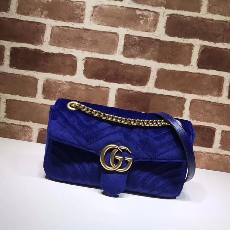 Replica Gucci Gg Marmont Velvet Shoulder Bag 443497 - Image 2
