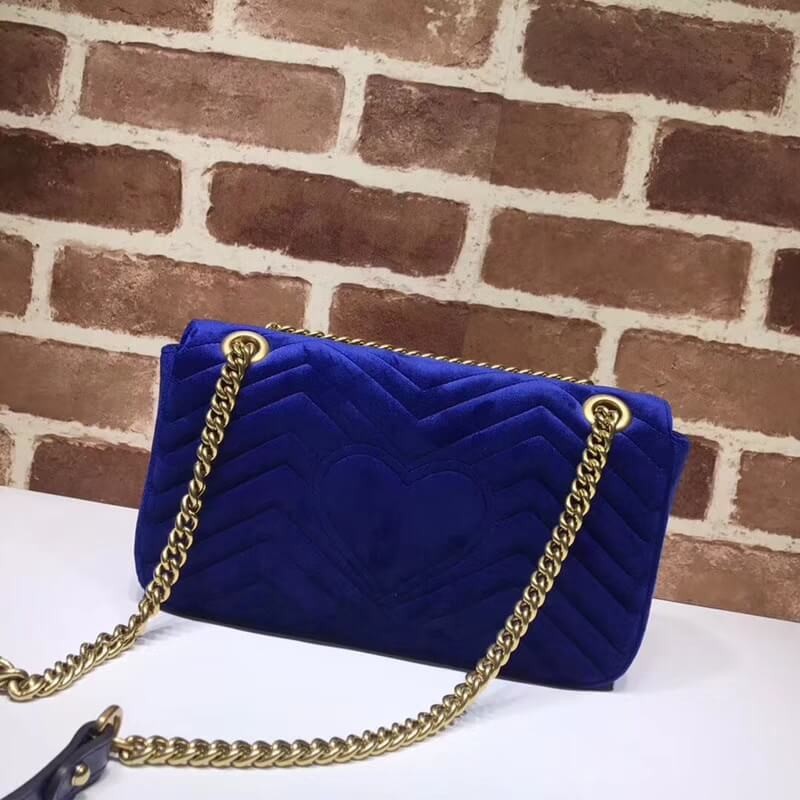 Replica Gucci Gg Marmont Velvet Shoulder Bag 443497 - Image 4