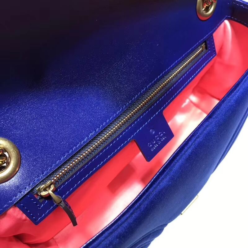 Replica Gucci Gg Marmont Velvet Shoulder Bag 443497 - Image 8