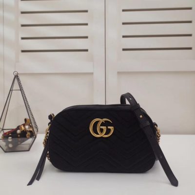 Alternative view of Replica Gucci Gg Marmont Velvet Small Shoulder Bag 447632