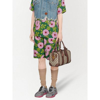 Alternative view of Replica Gucci Gg Small Duffel Bag With Web 645017