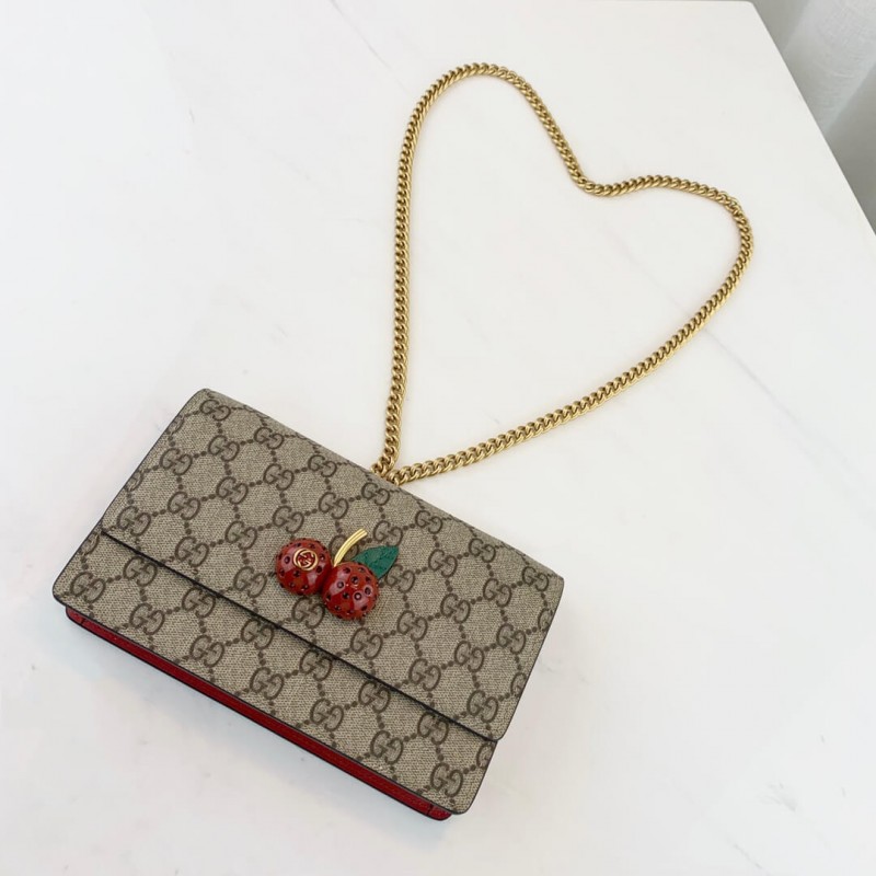 Replica Gucci Gg Supreme Mini Bag With Cherries Mm 481290 - Image 2