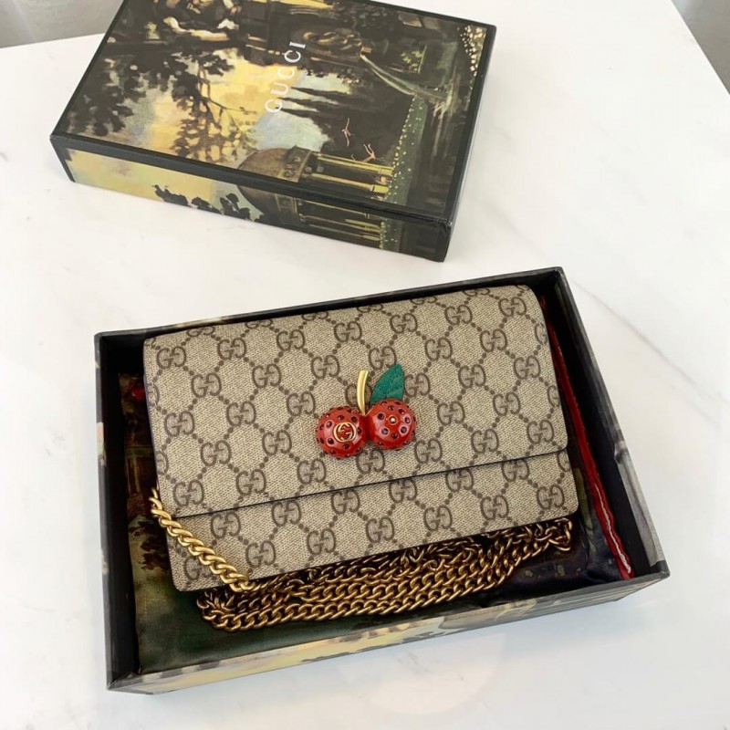 Replica Gucci Gg Supreme Mini Bag With Cherries Mm 481290 - Image 9