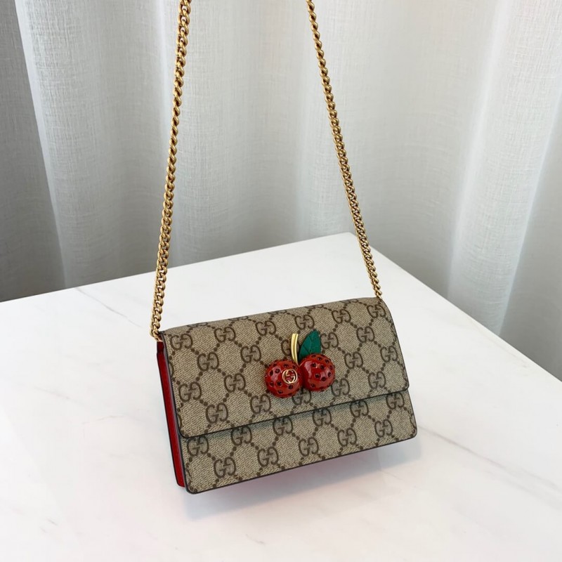 Replica Gucci Gg Supreme Mini Bag With Cherries Pm 481291 - Image 2