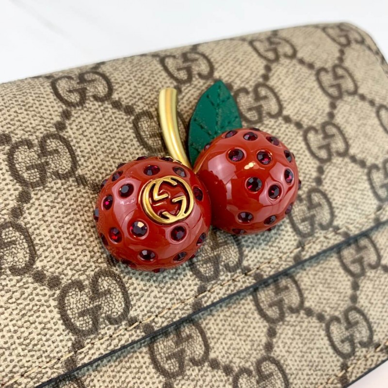 Replica Gucci Gg Supreme Mini Bag With Cherries Pm 481291 - Image 6
