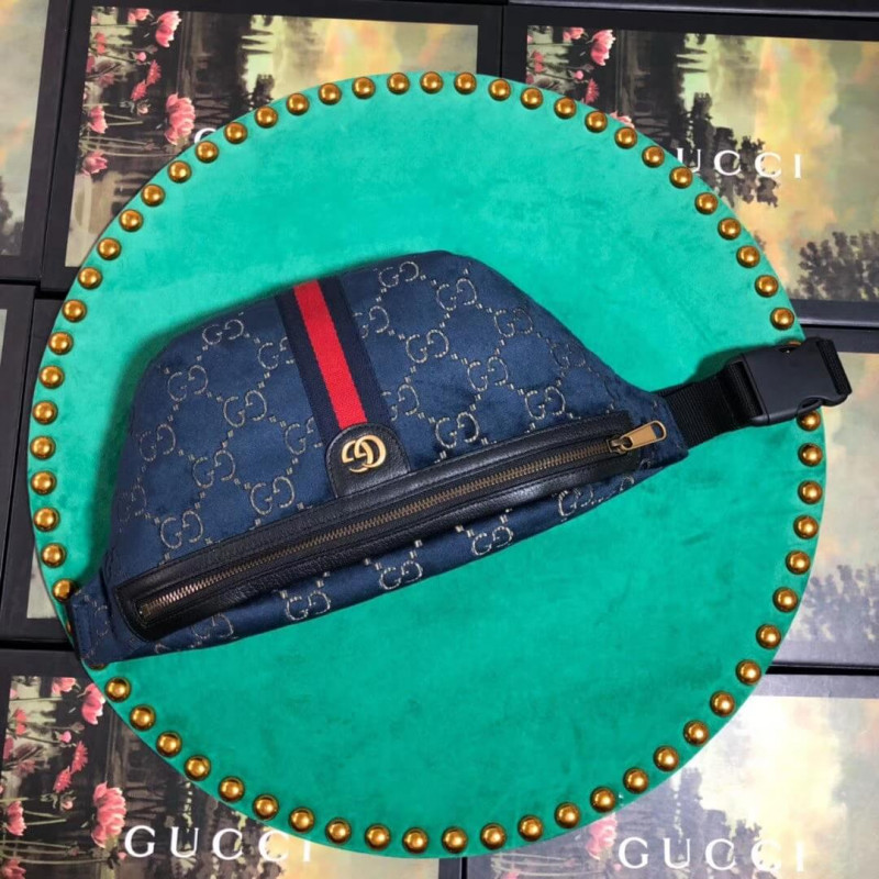 Replica Gucci Gg Velvet Belt Bag 574968 - Image 4