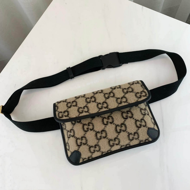 Replica Gucci Gg Wool Belt Bag 598181 - Image 5