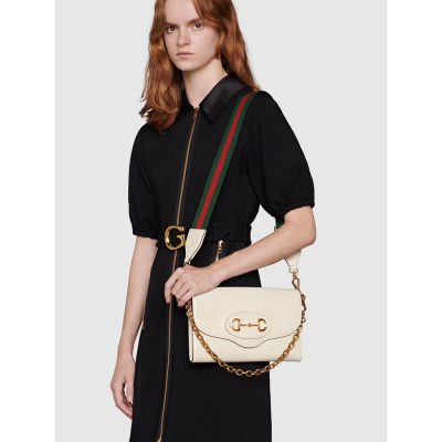 Alternative view of Replica Gucci Horsebit 1955 Leather Small Bag 677286