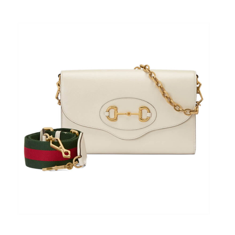 Replica Gucci Horsebit 1955 Leather Small Bag 677286