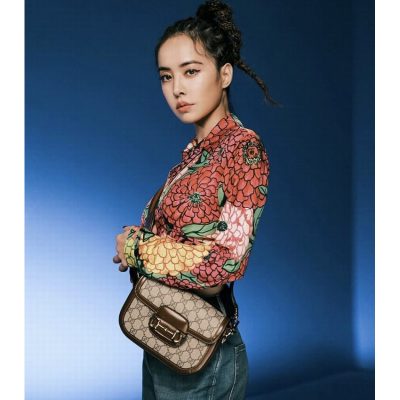 Alternative view of Replica Gucci Horsebit 1955 Mini Bag In Gg Supreme 658574