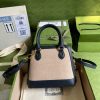 Best Replicas Bags - Gucci Horsebit 1955 Mini Top Handle Bag 640716 in Beige Canvas Top Quality Louis Vuitton LV Replica Bags On Sales