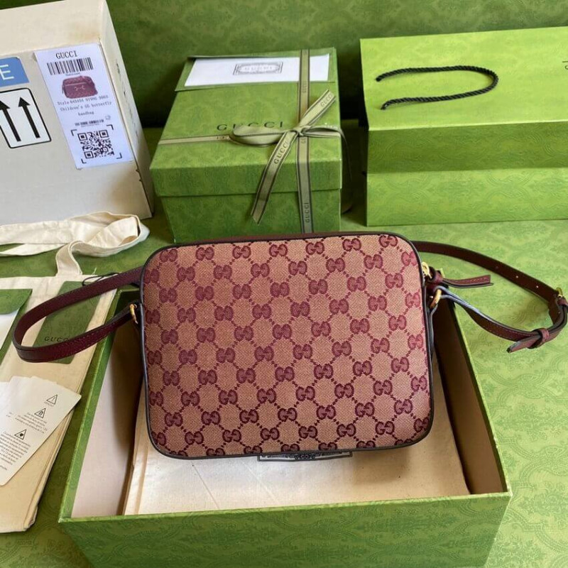 Replica Gucci Horsebit 1955 Small Bag In Burgundy 645454 - Image 5