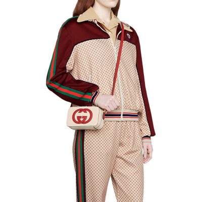 Alternative view of Replica Gucci Interlocking G Mini Bag In White Leather 658230