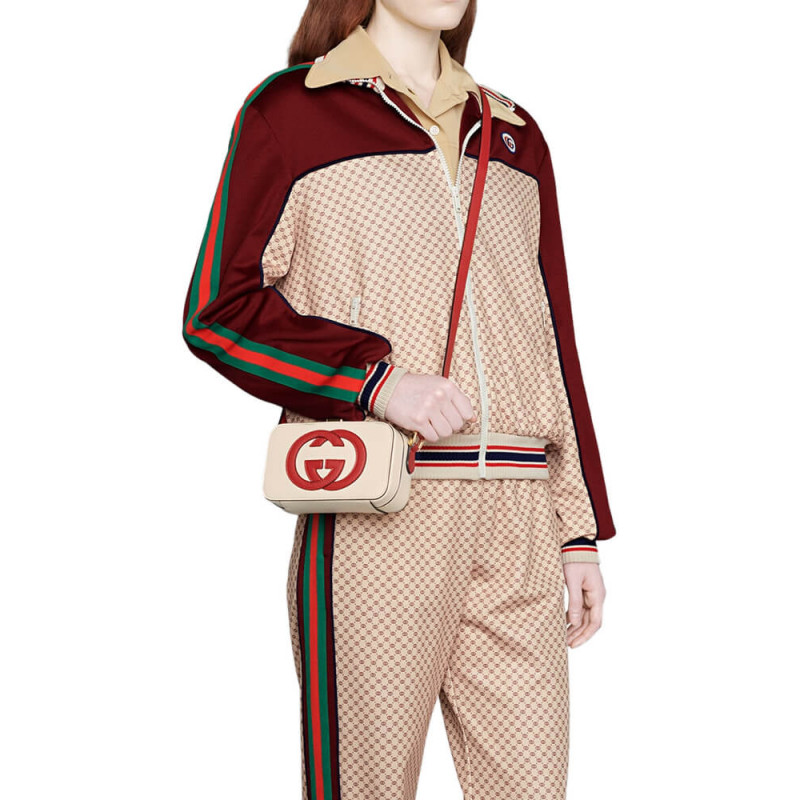 Replica Gucci Interlocking G Mini Bag In White Leather 658230 - Image 2