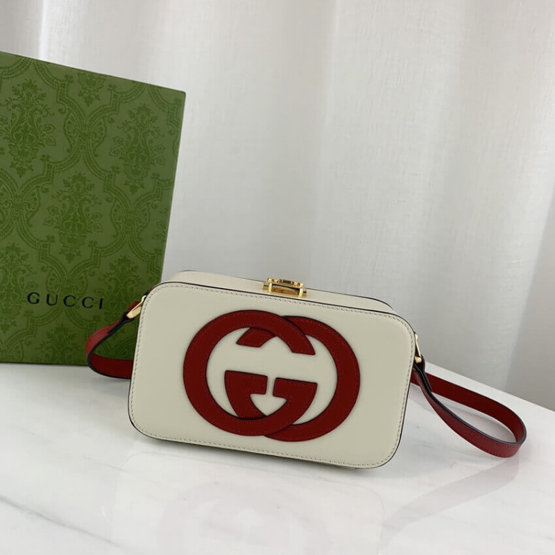 Replica Gucci Interlocking G Mini Bag In White Leather 658230 - Image 3